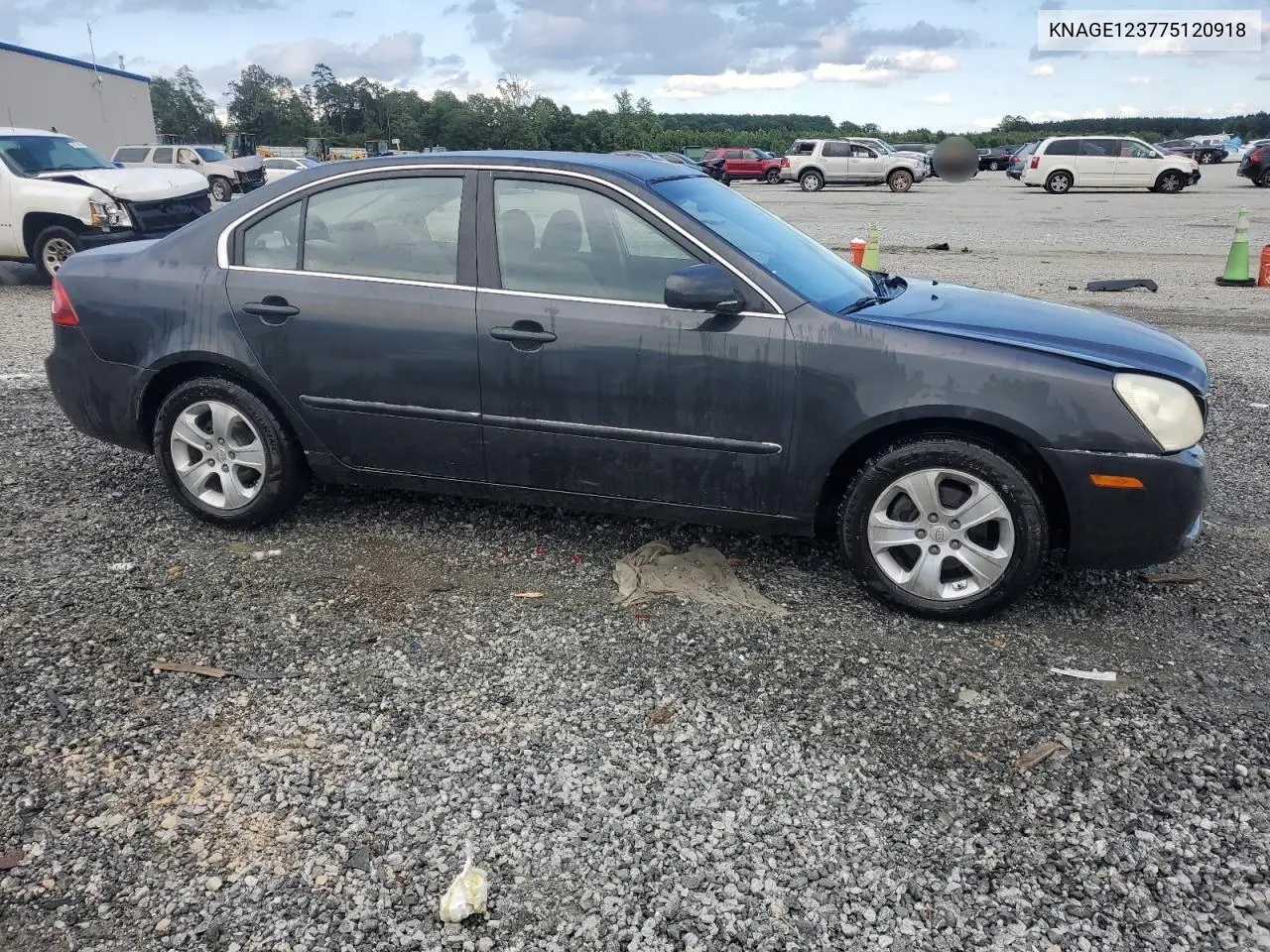 2007 Kia Optima Lx VIN: KNAGE123775120918 Lot: 61555825