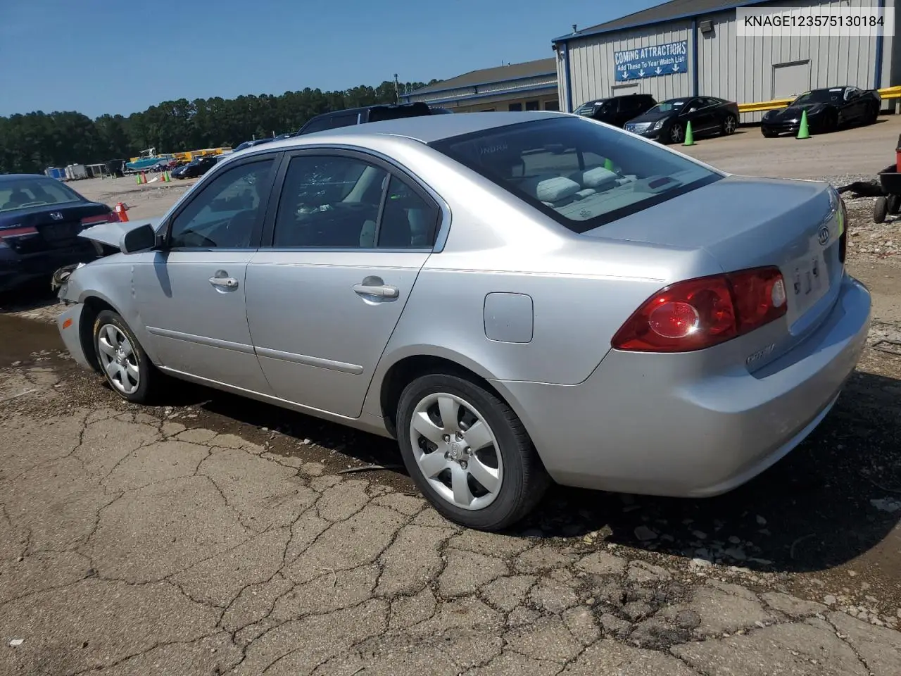 2007 Kia Optima Lx VIN: KNAGE123575130184 Lot: 62146045