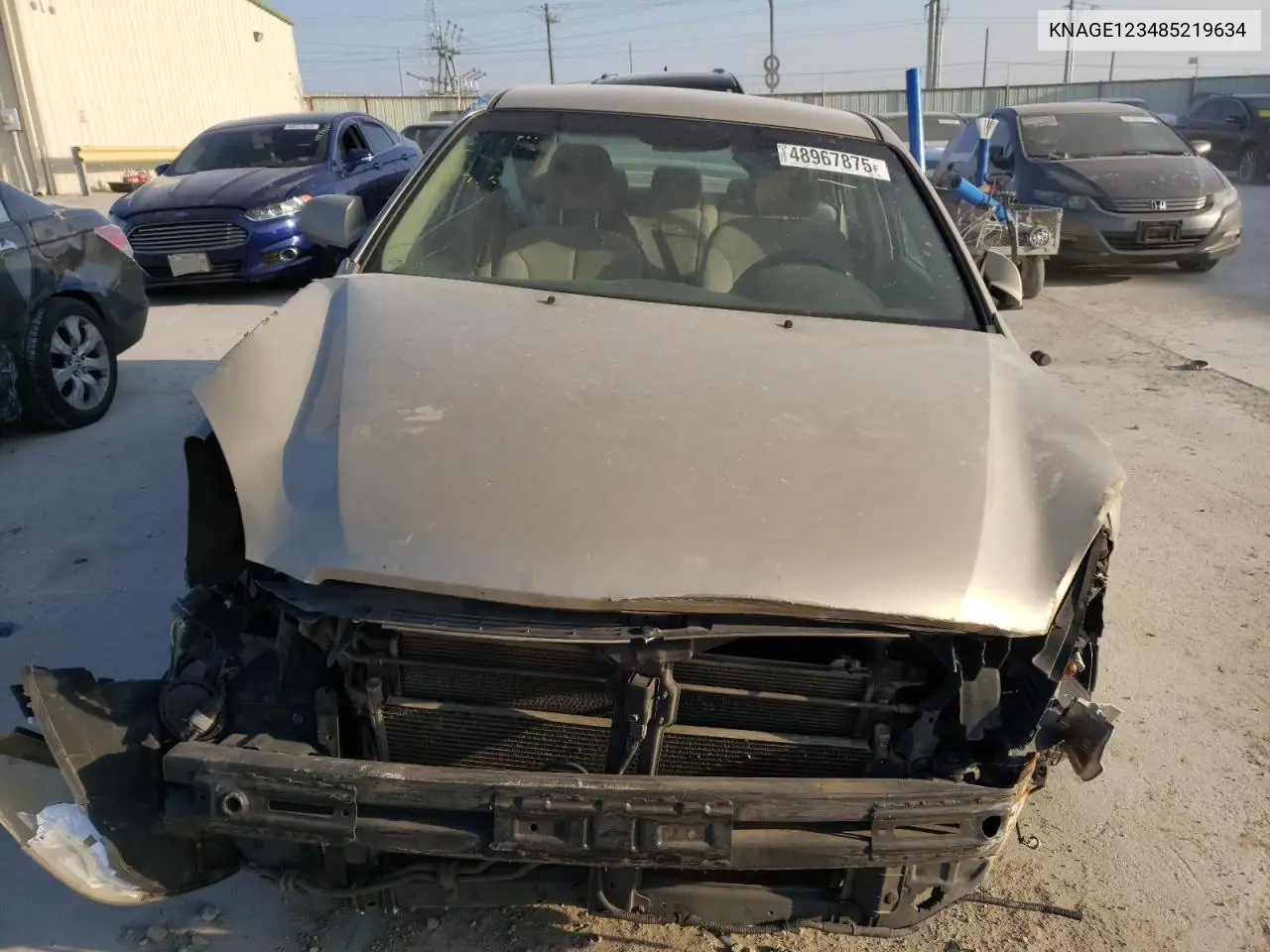 2008 Kia Optima Lx VIN: KNAGE123485219634 Lot: 48967875