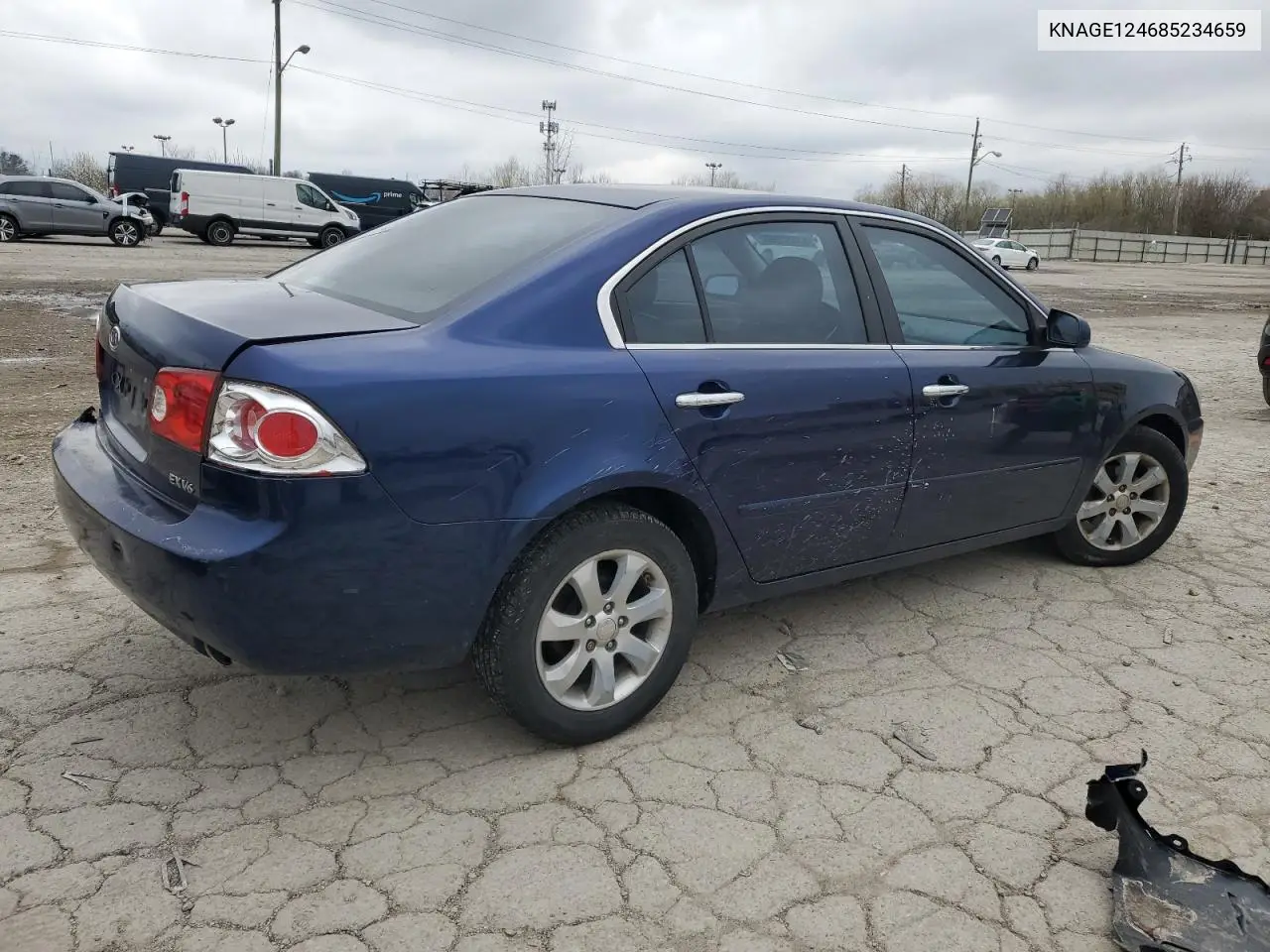 2008 Kia Optima Lx VIN: KNAGE124685234659 Lot: 51337365