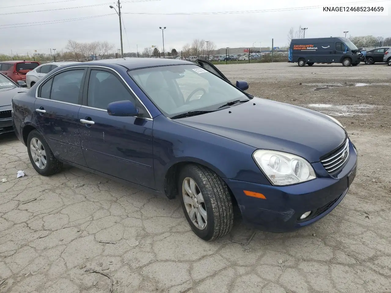 2008 Kia Optima Lx VIN: KNAGE124685234659 Lot: 51337365