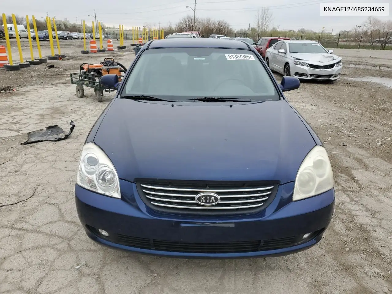 2008 Kia Optima Lx VIN: KNAGE124685234659 Lot: 51337365