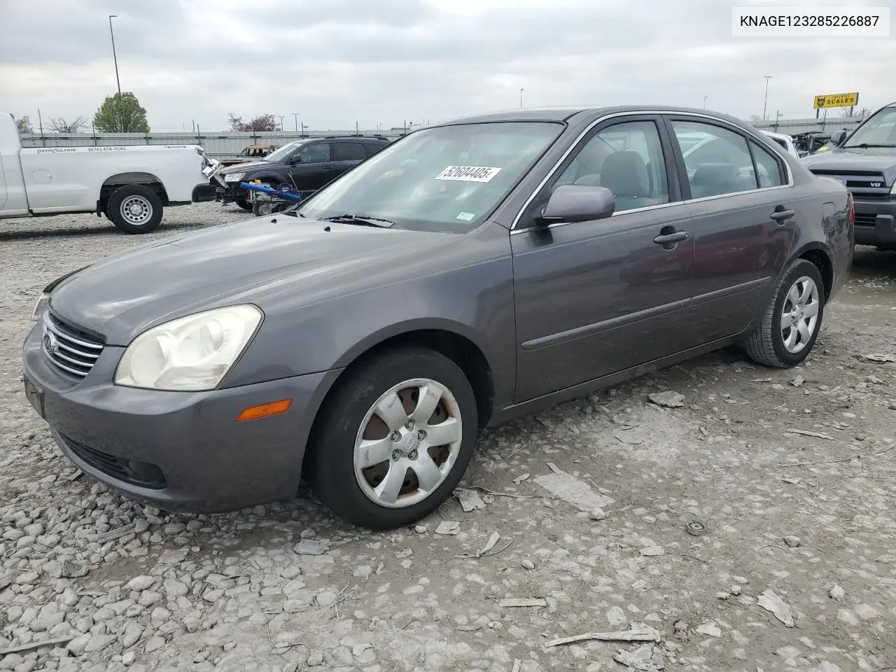 2008 Kia Optima Lx VIN: KNAGE123285226887 Lot: 52604405