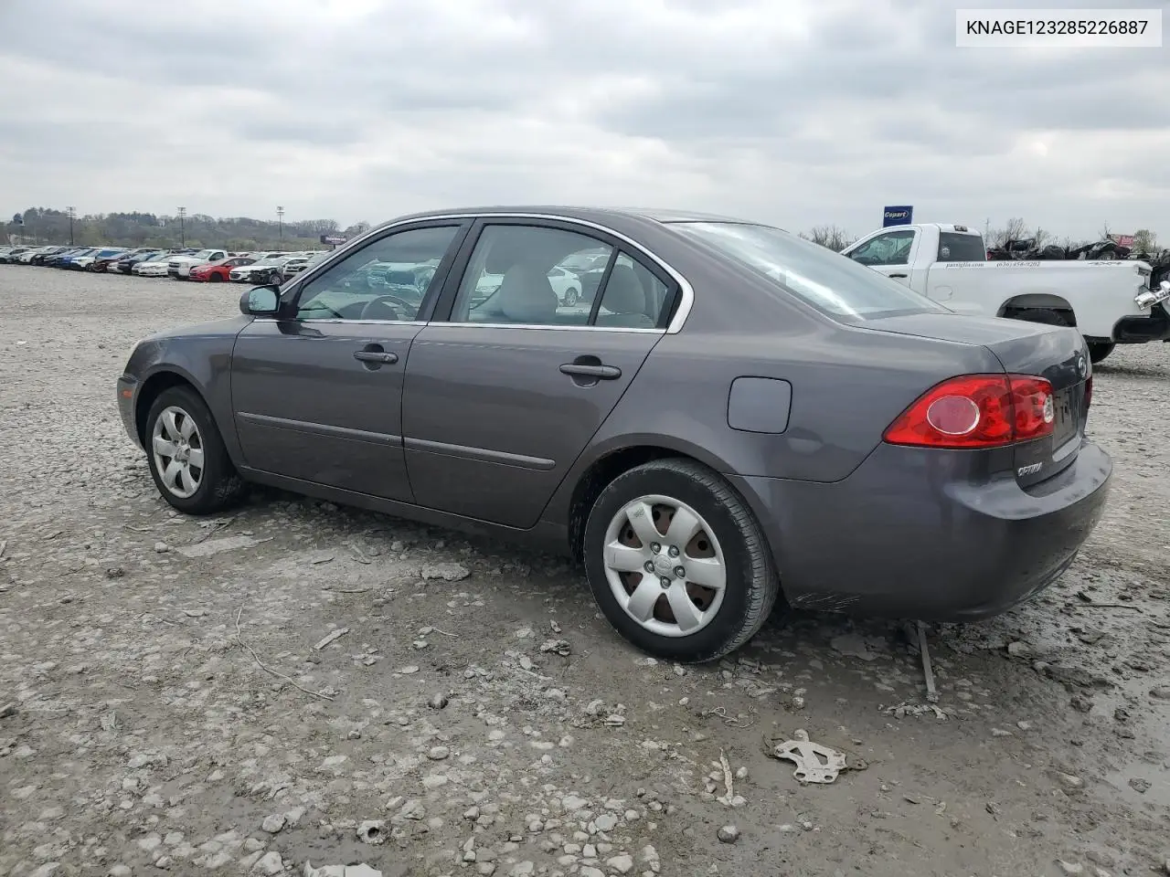 2008 Kia Optima Lx VIN: KNAGE123285226887 Lot: 52604405