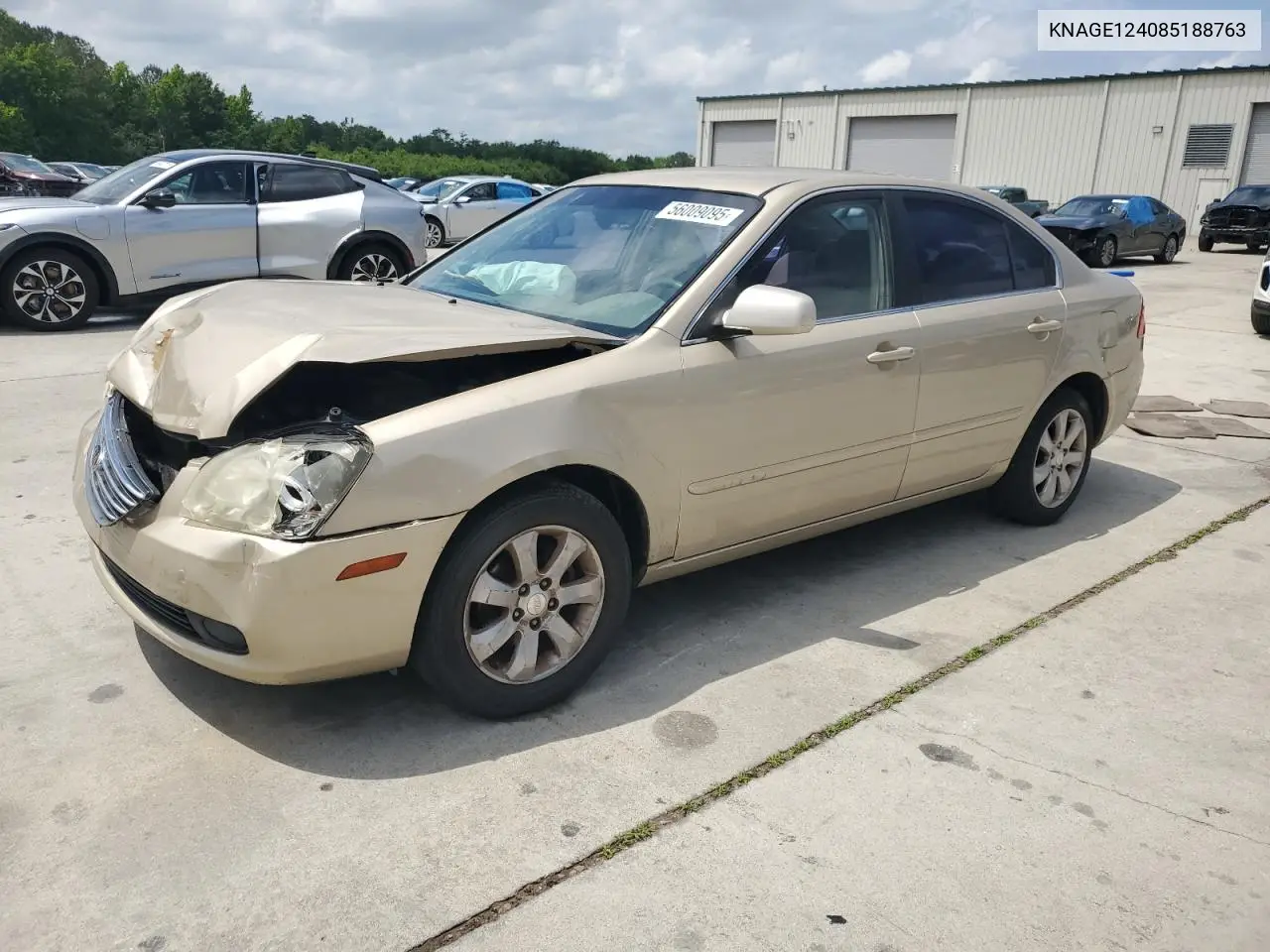 2008 Kia Optima Lx VIN: KNAGE124085188763 Lot: 56009095