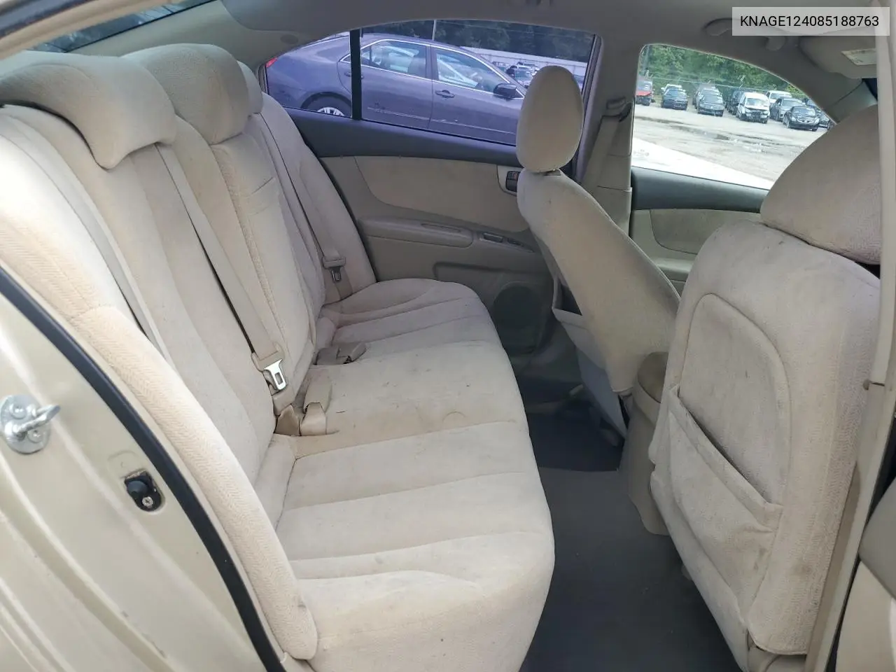 2008 Kia Optima Lx VIN: KNAGE124085188763 Lot: 56009095