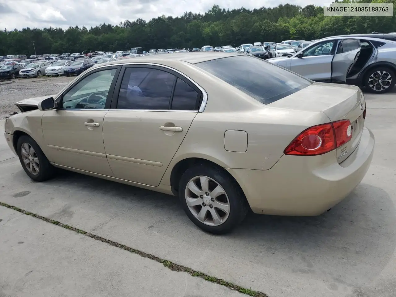 2008 Kia Optima Lx VIN: KNAGE124085188763 Lot: 56009095