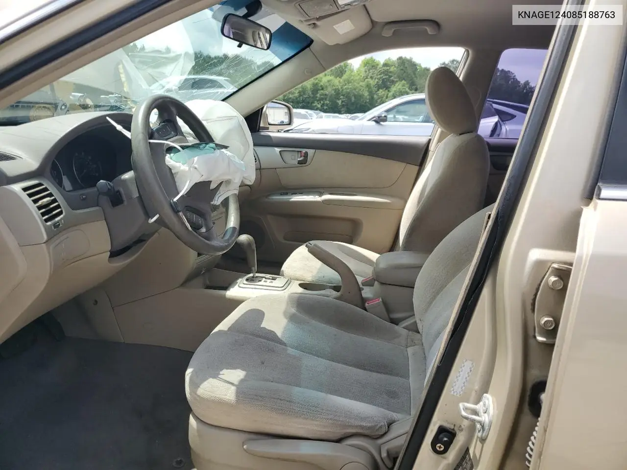 2008 Kia Optima Lx VIN: KNAGE124085188763 Lot: 56009095