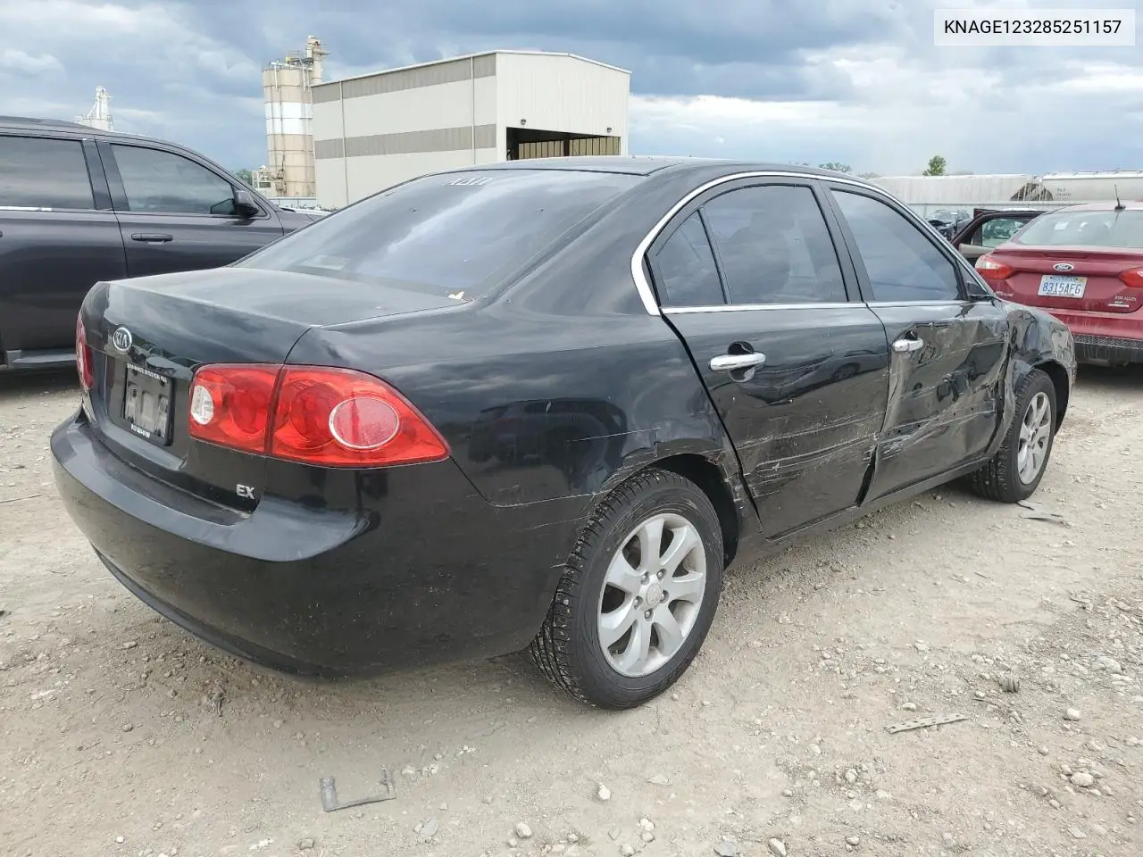 2008 Kia Optima Lx VIN: KNAGE123285251157 Lot: 56208175