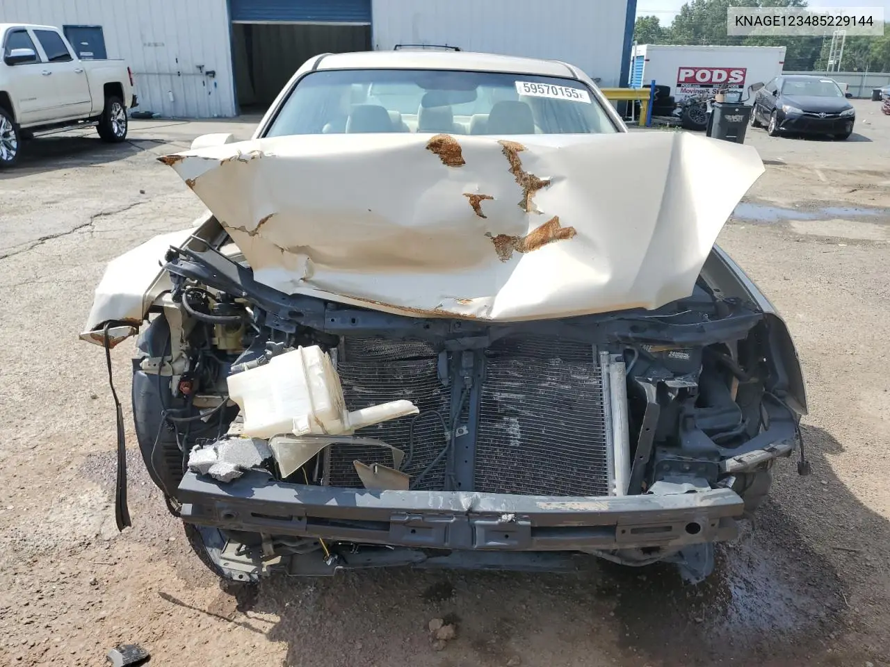 2008 Kia Optima Lx VIN: KNAGE123485229144 Lot: 59570155