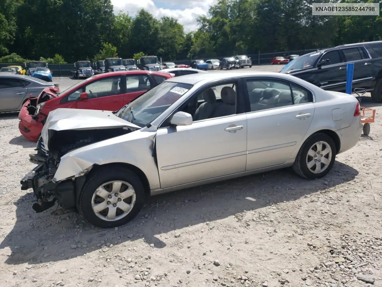 2008 Kia Optima Lx VIN: KNAGE123585244798 Lot: 61370815