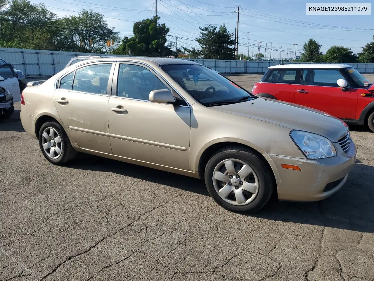 2008 Kia Optima Lx VIN: KNAGE123985211979 Lot: 61723275