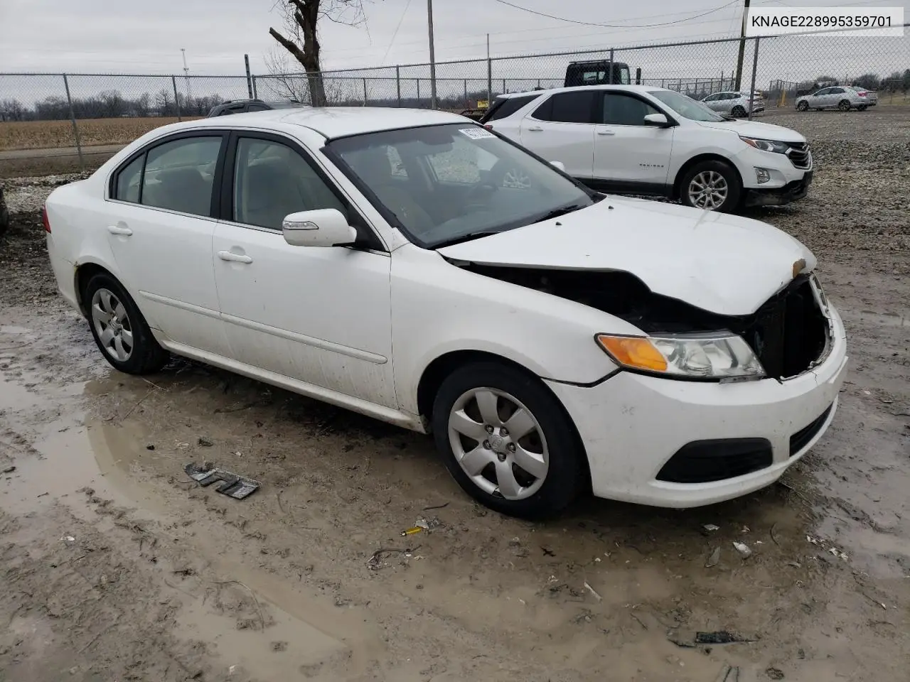2009 Kia Optima Lx VIN: KNAGE228995359701 Lot: 43712225