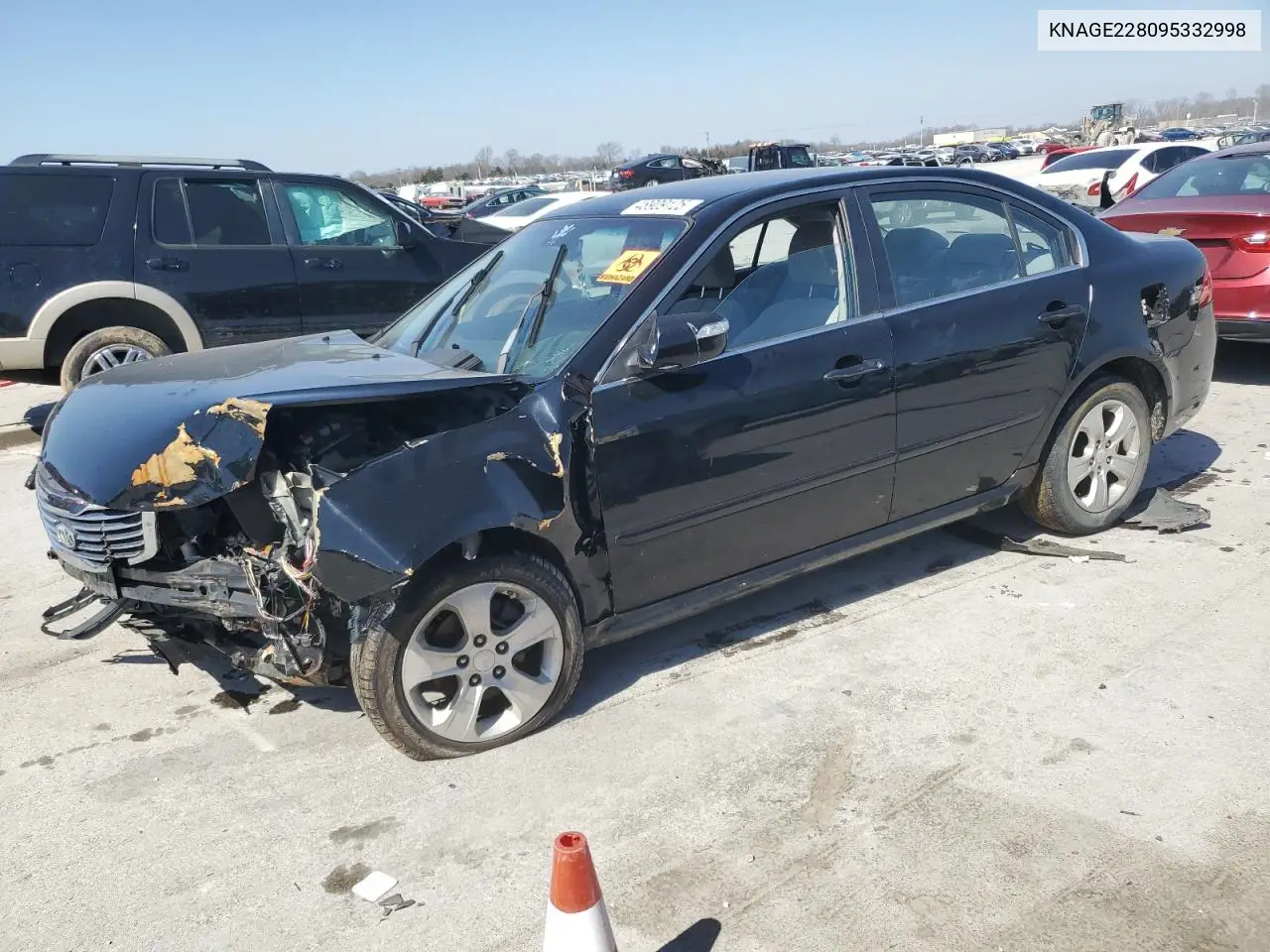 2009 Kia Optima Lx VIN: KNAGE228095332998 Lot: 48909125