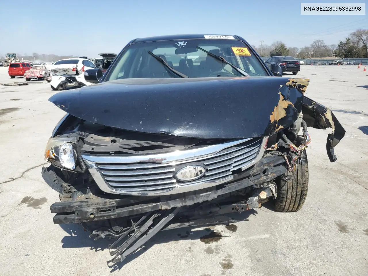 2009 Kia Optima Lx VIN: KNAGE228095332998 Lot: 48909125