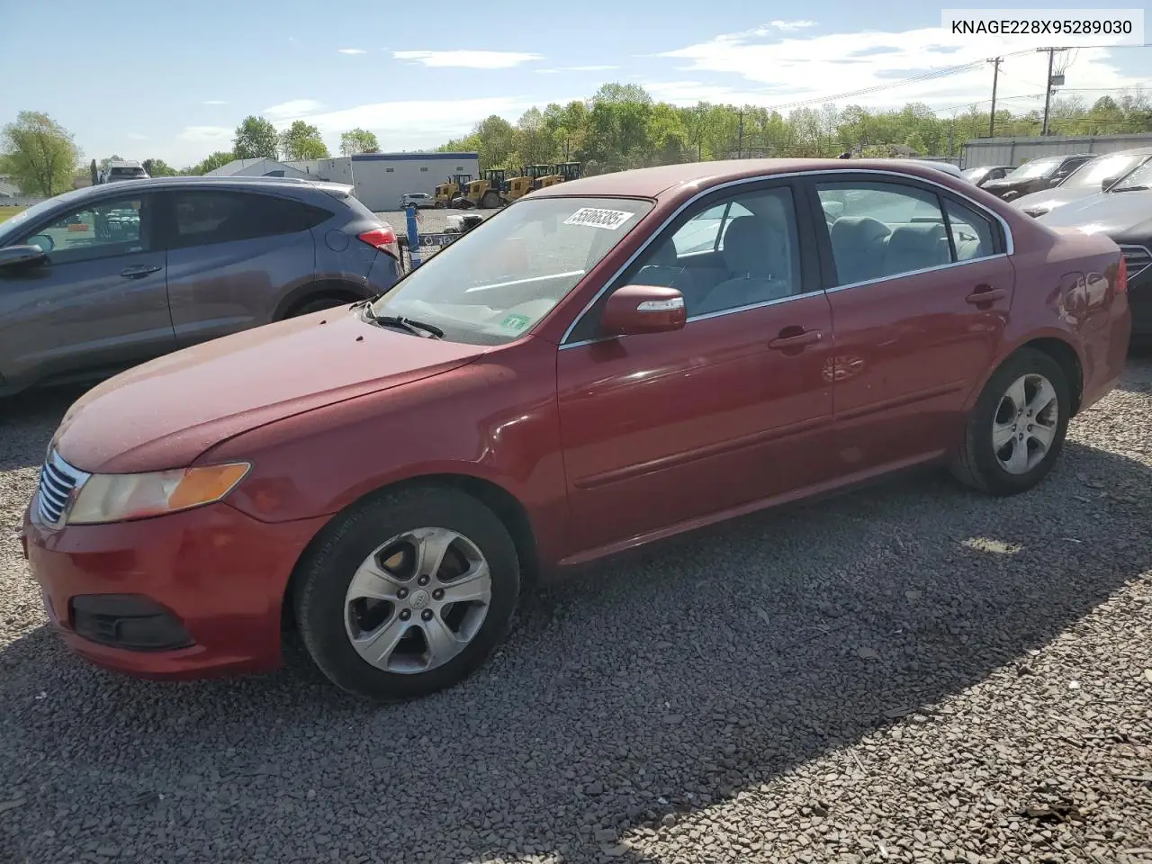 2009 Kia Optima Lx VIN: KNAGE228X95289030 Lot: 55066385