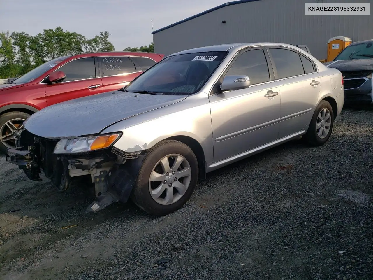 2009 Kia Optima Lx VIN: KNAGE228195332931 Lot: 55279665