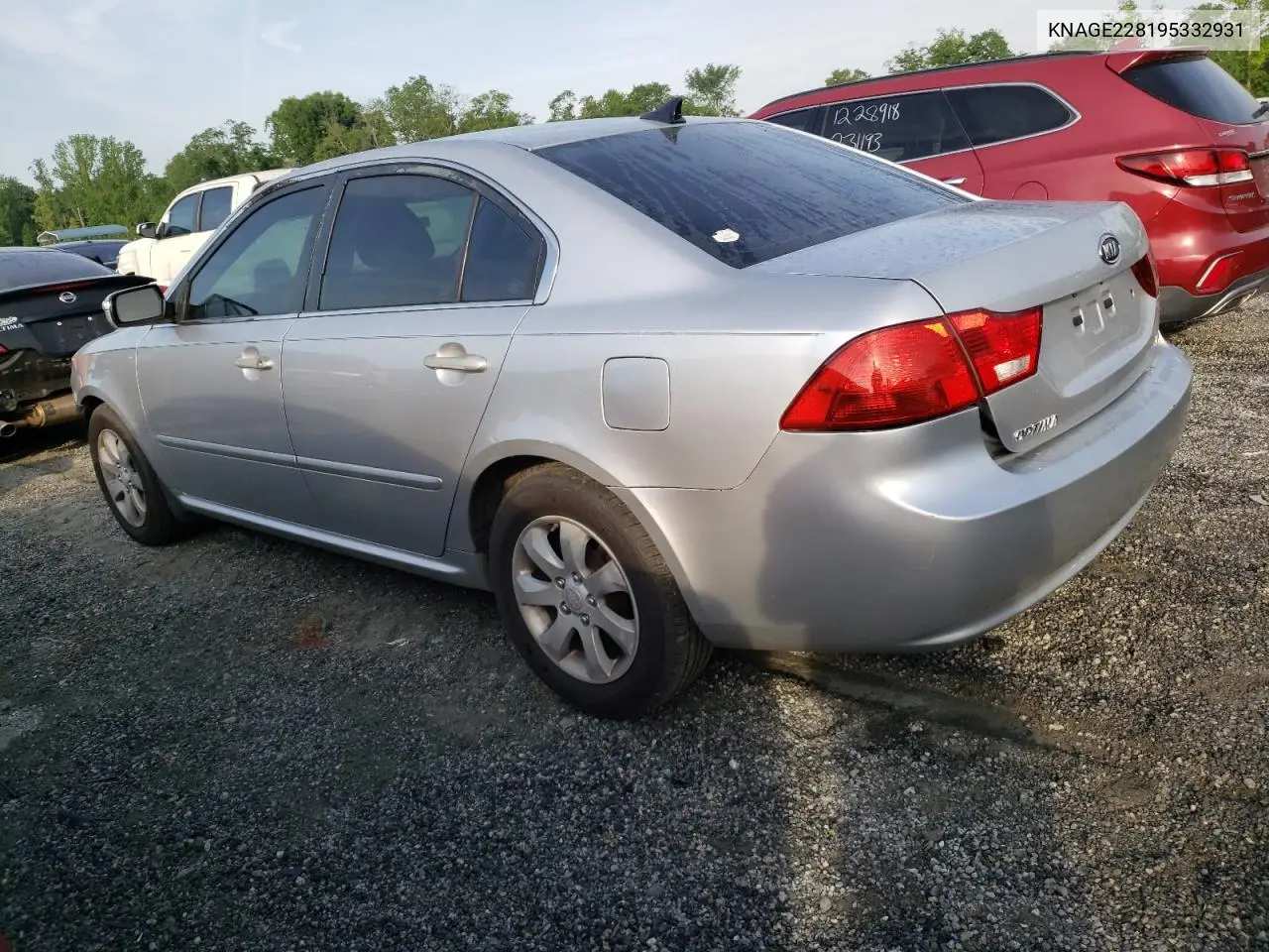 2009 Kia Optima Lx VIN: KNAGE228195332931 Lot: 55279665