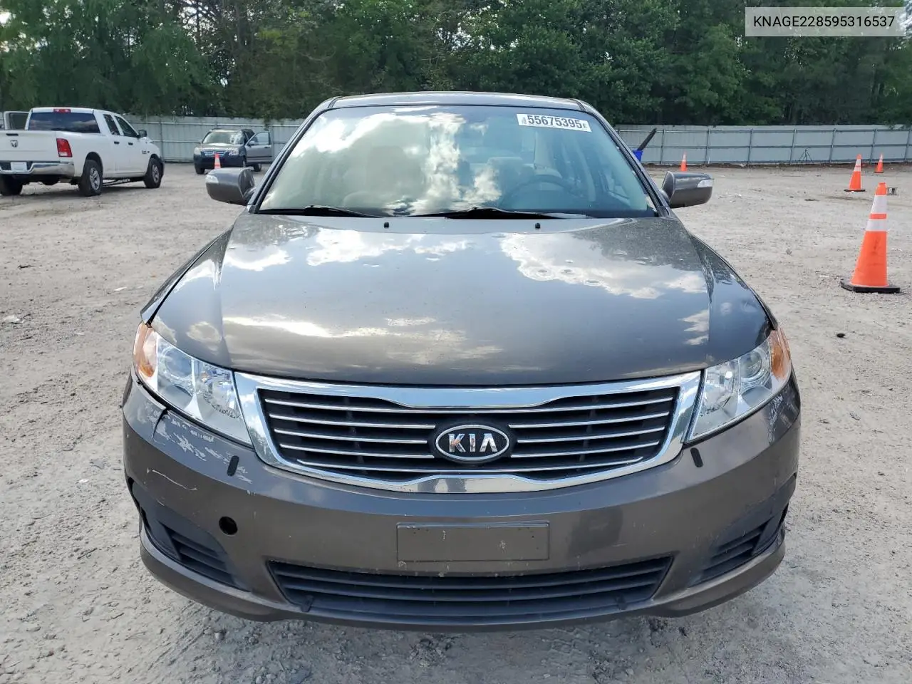 2009 Kia Optima Lx VIN: KNAGE228595316537 Lot: 55675395