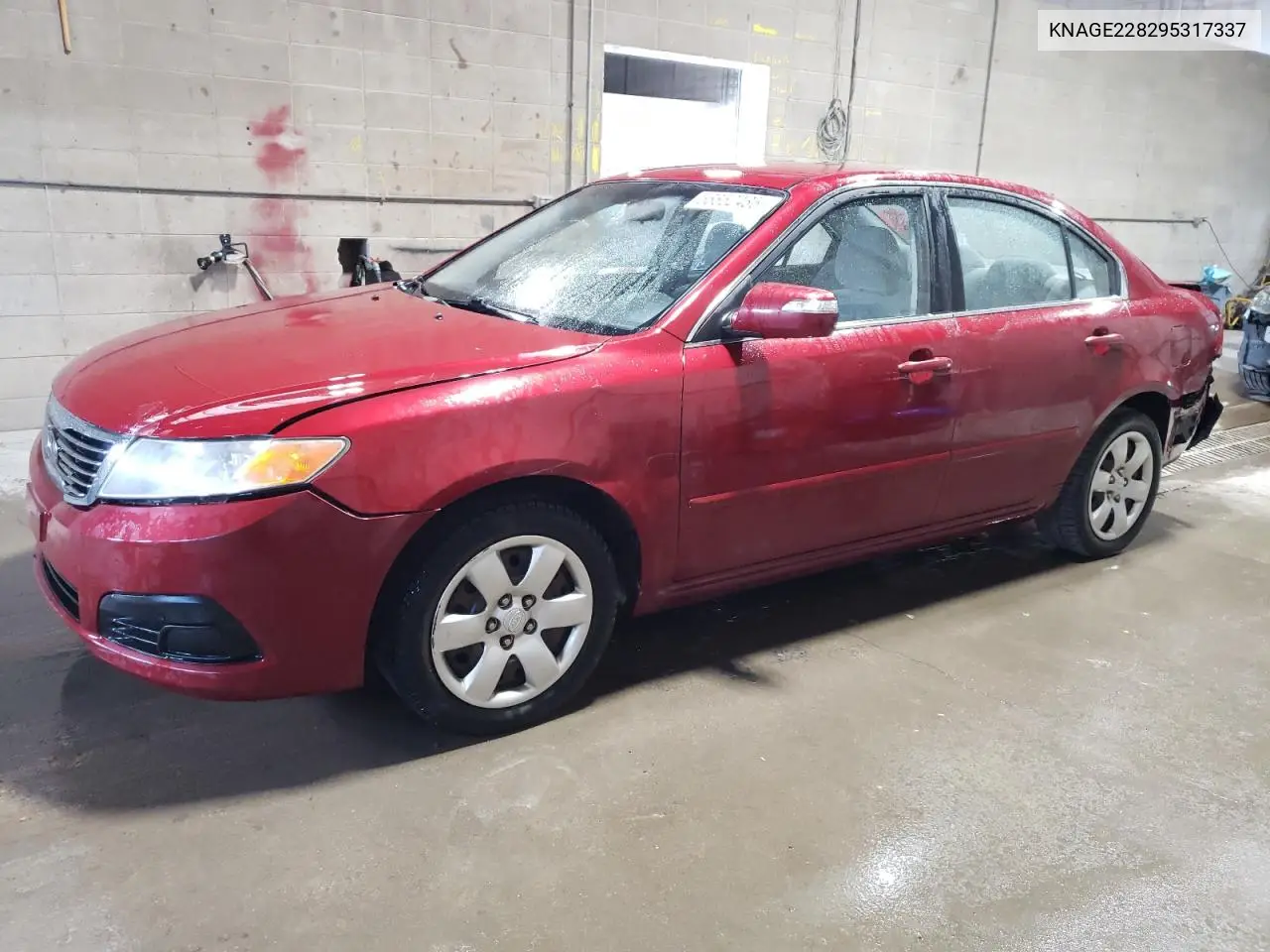 2009 Kia Optima Lx VIN: KNAGE228295317337 Lot: 56852485