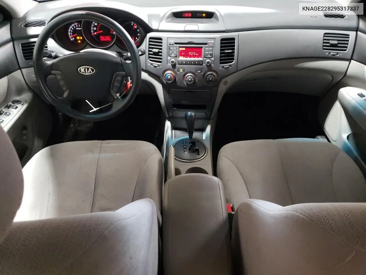 2009 Kia Optima Lx VIN: KNAGE228295317337 Lot: 56852485