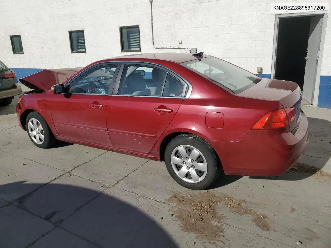 2009 Kia Optima Lx VIN: KNAGE228895317200 Lot: 58262585
