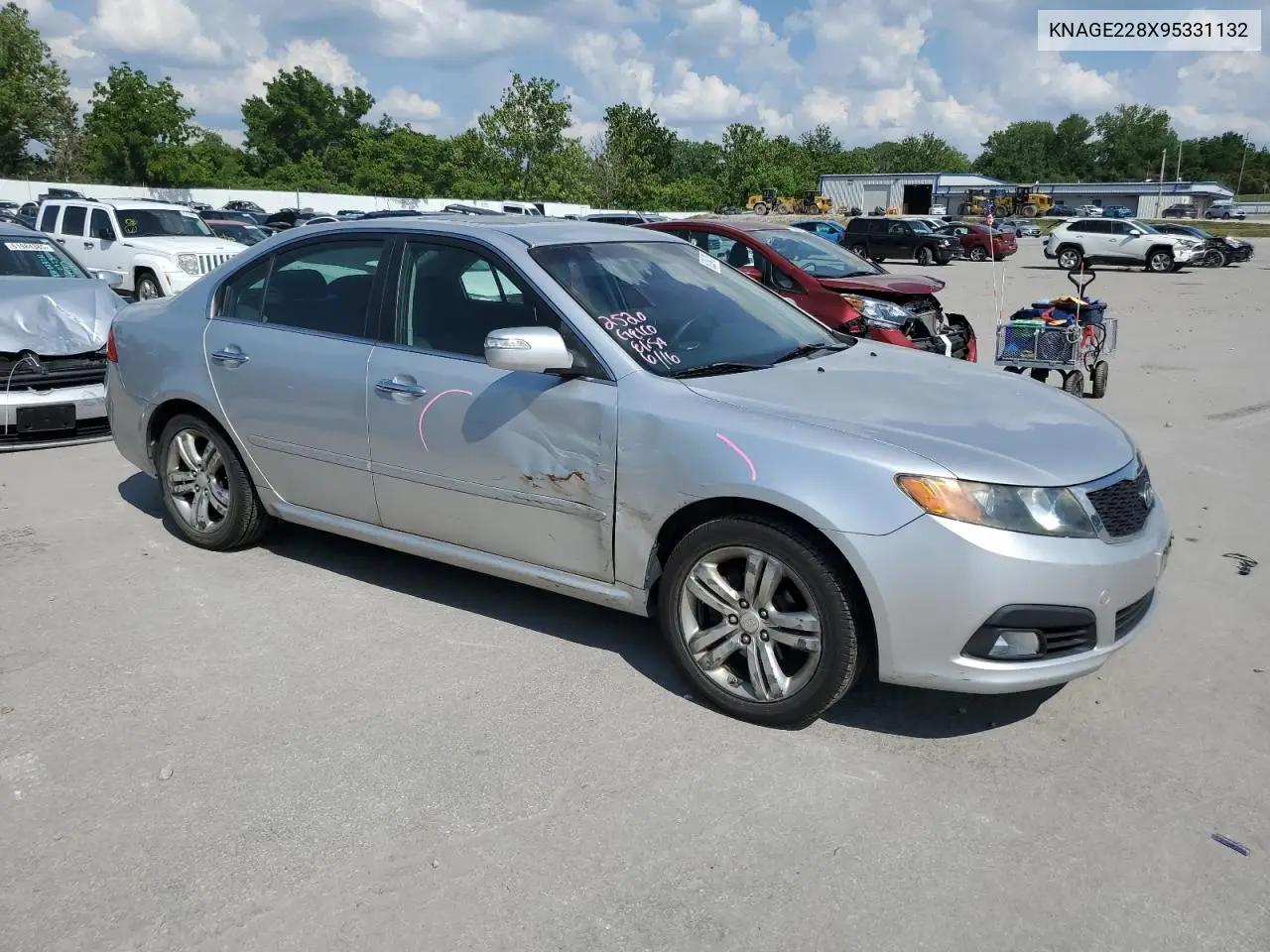 2009 Kia Optima Lx VIN: KNAGE228X95331132 Lot: 62264705