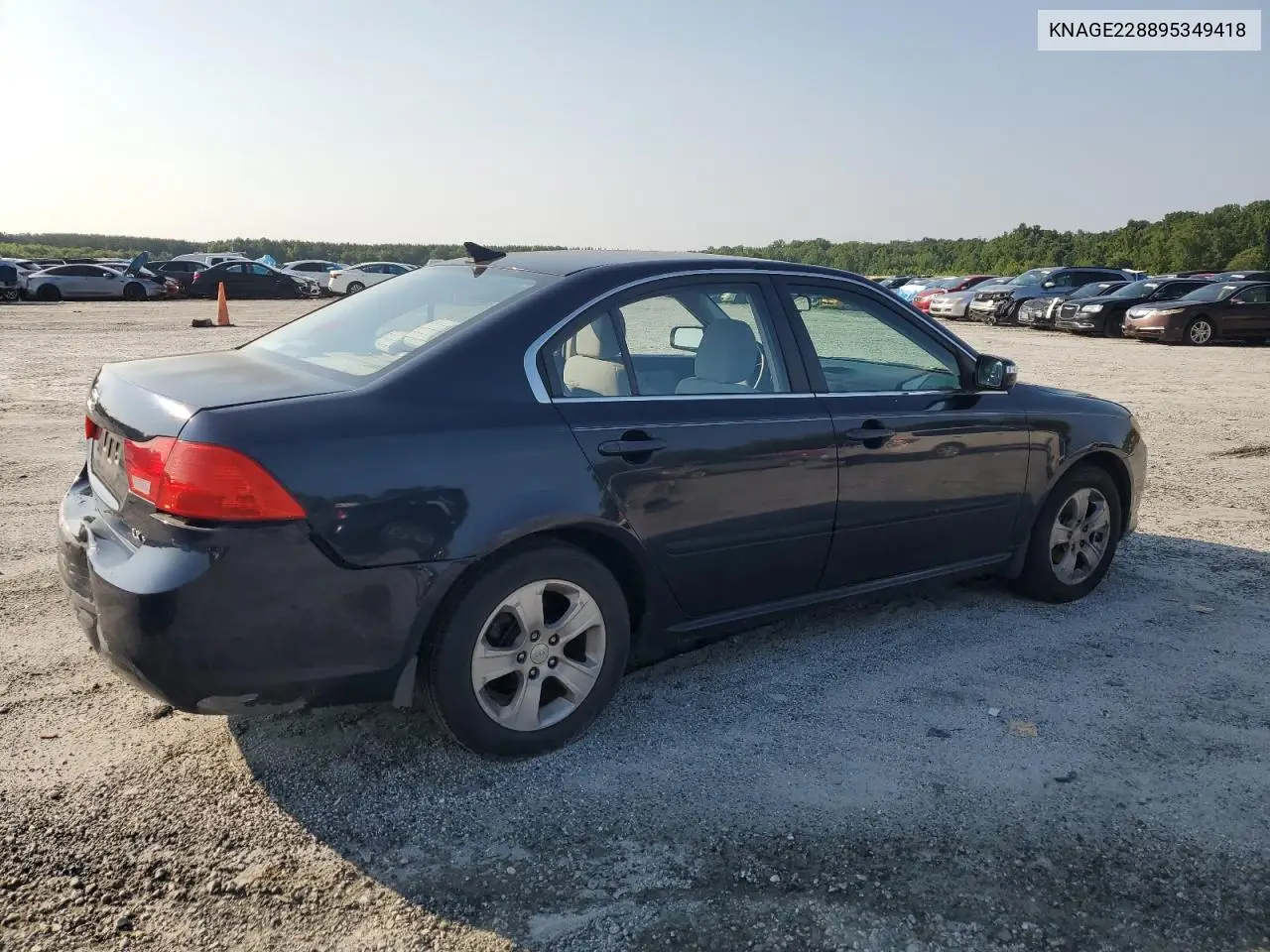 2009 Kia Optima Lx VIN: KNAGE228895349418 Lot: 62406925