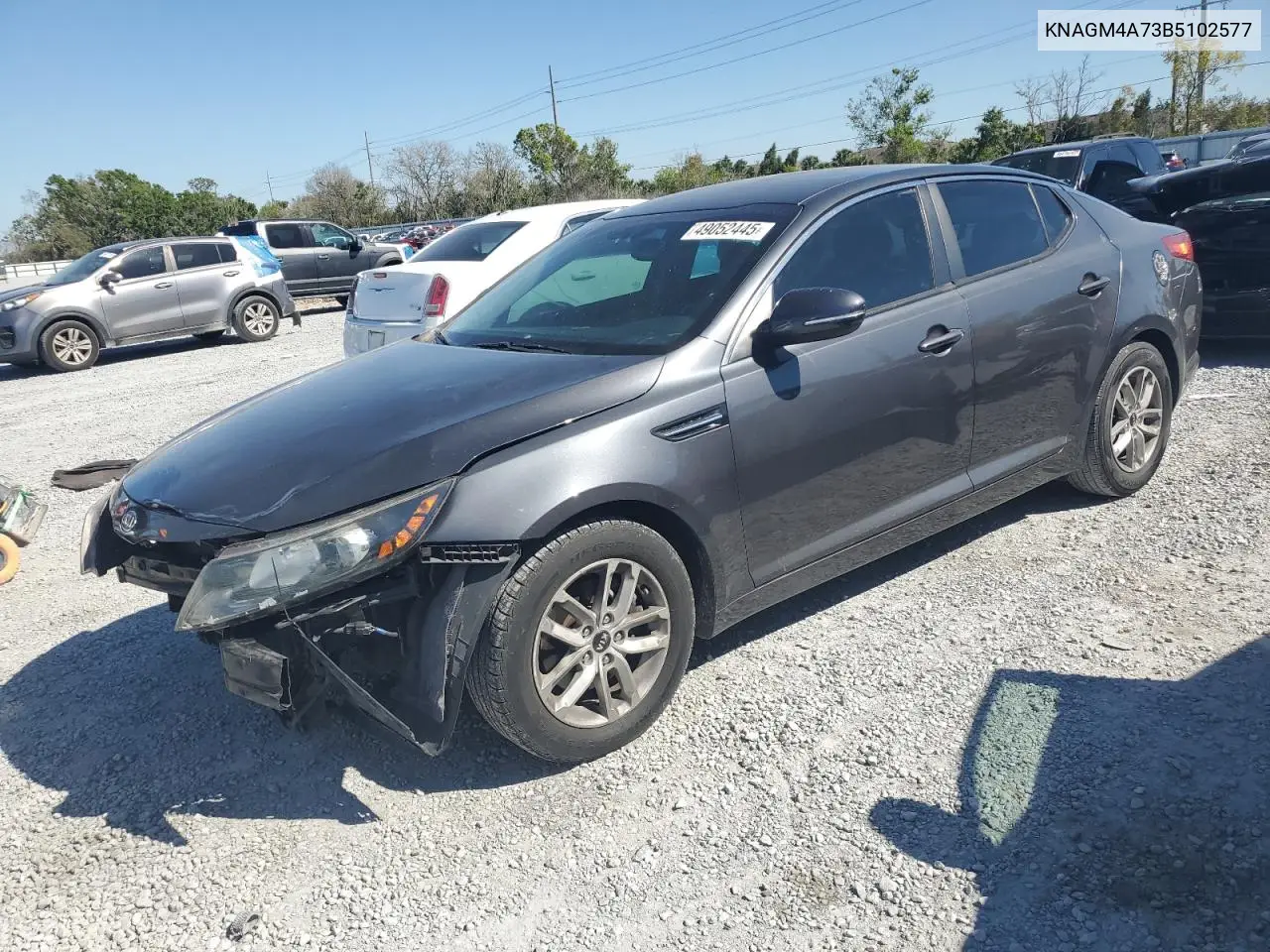 2011 Kia Optima Lx VIN: KNAGM4A73B5102577 Lot: 49052445