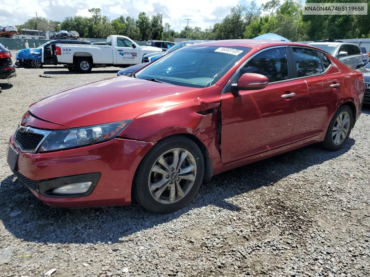 2011 Kia Optima Ex VIN: KNAGN4A74B5119658 Lot: 56849105