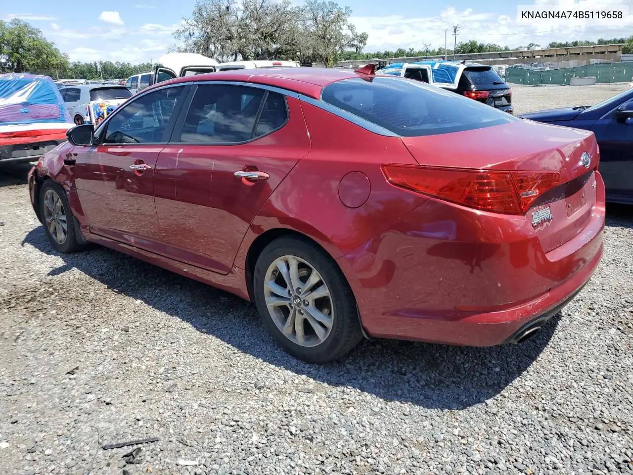 2011 Kia Optima Ex VIN: KNAGN4A74B5119658 Lot: 56849105