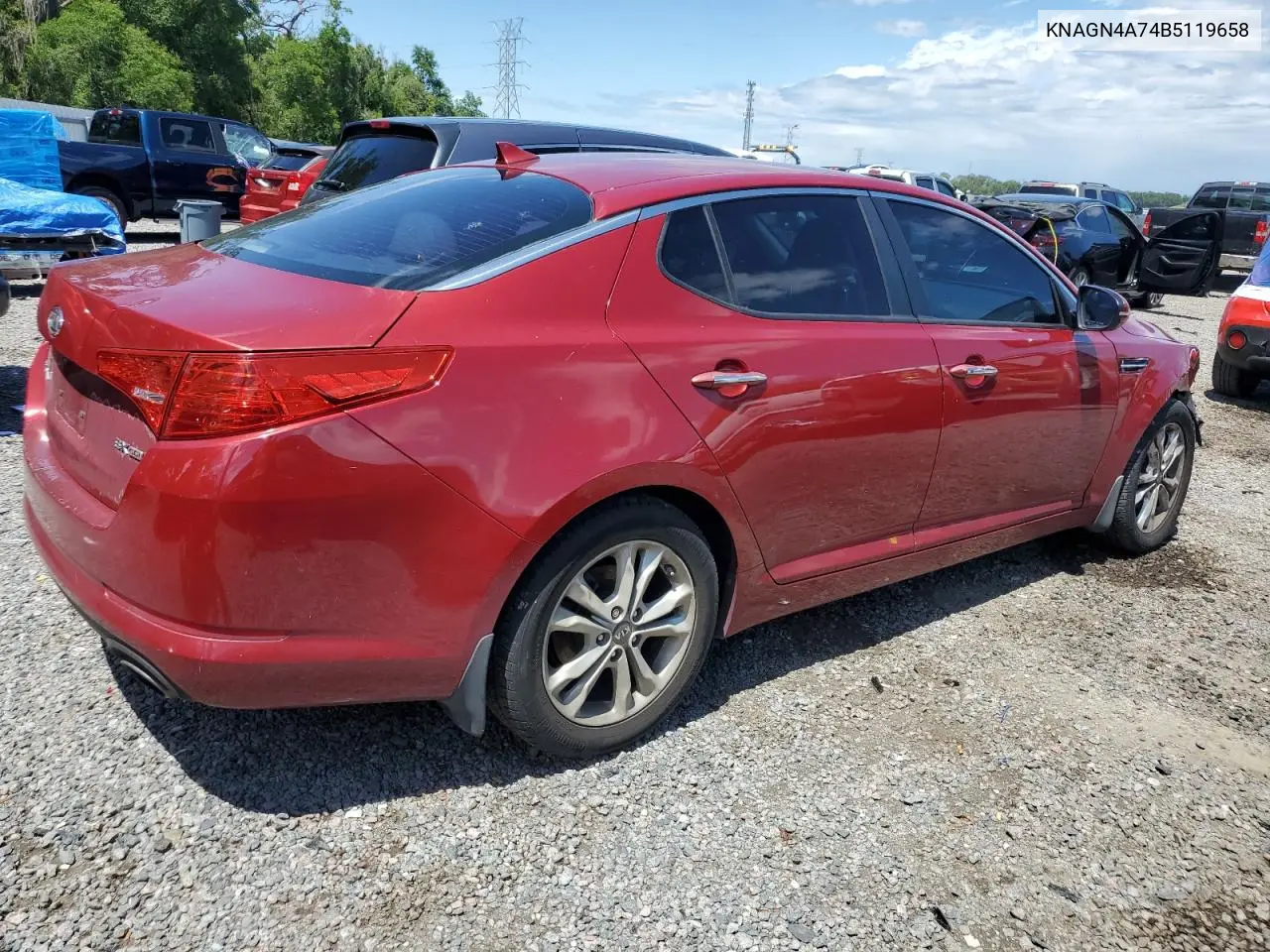 2011 Kia Optima Ex VIN: KNAGN4A74B5119658 Lot: 56849105