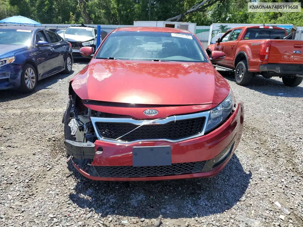 2011 Kia Optima Ex VIN: KNAGN4A74B5119658 Lot: 56849105