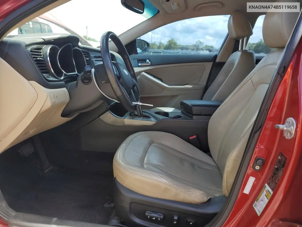 2011 Kia Optima Ex VIN: KNAGN4A74B5119658 Lot: 56849105