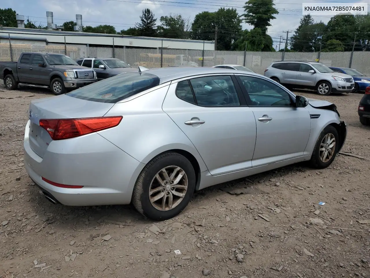 2011 Kia Optima Lx VIN: KNAGM4A72B5074481 Lot: 66098915