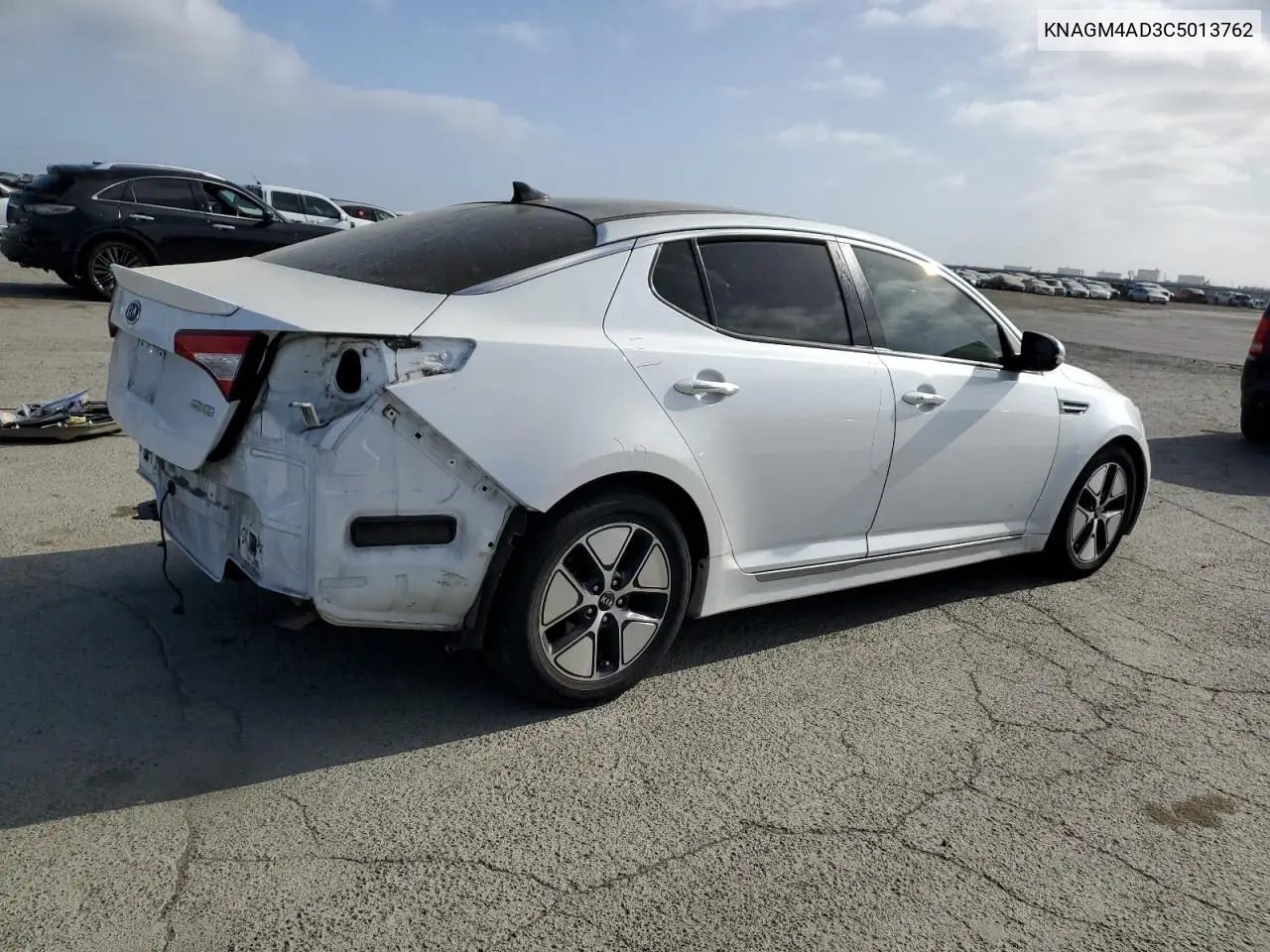2012 Kia Optima Hybrid VIN: KNAGM4AD3C5013762 Lot: 53864805