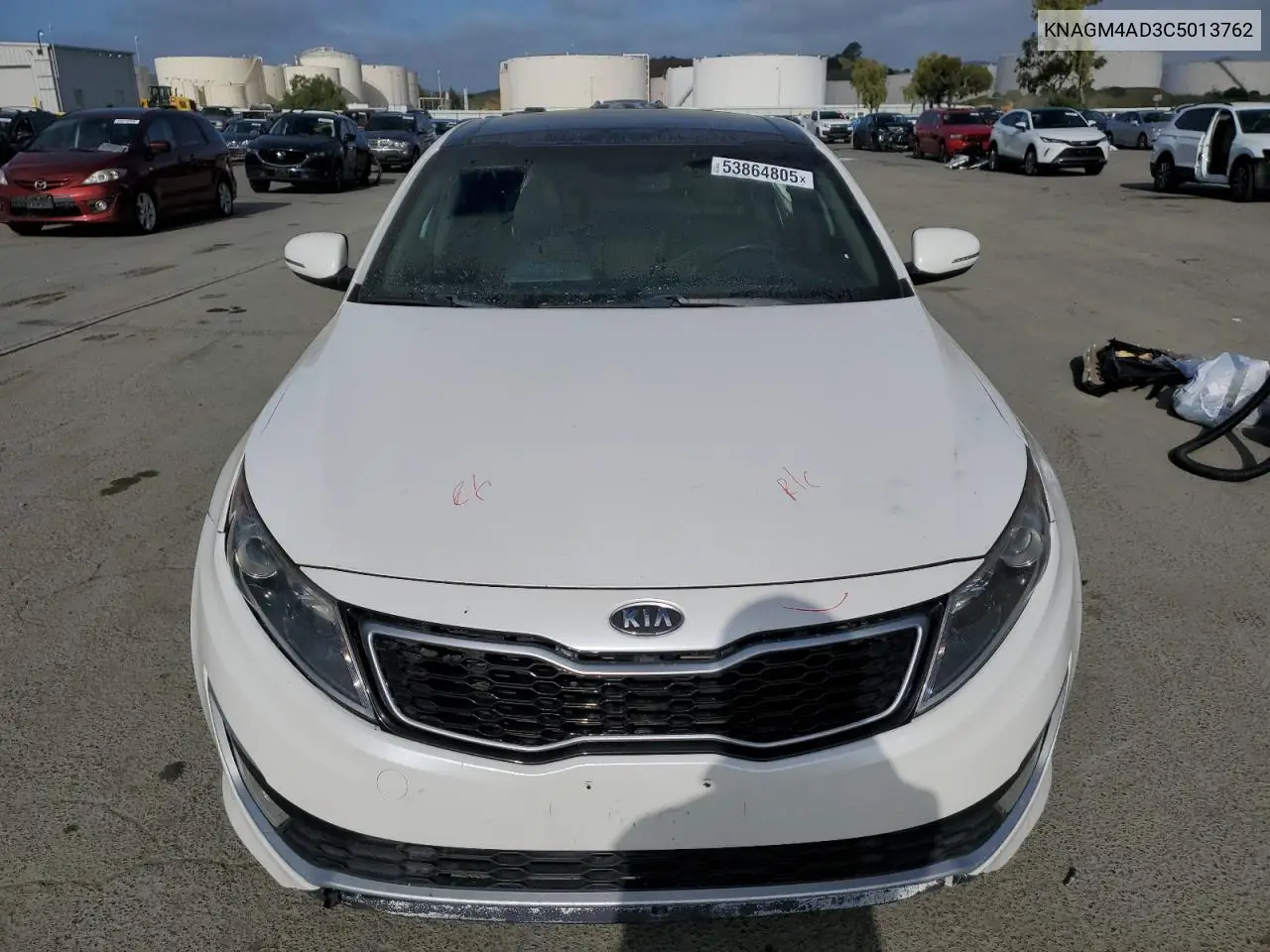 2012 Kia Optima Hybrid VIN: KNAGM4AD3C5013762 Lot: 53864805