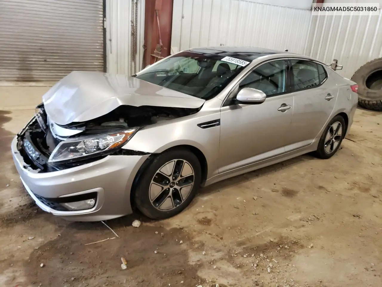 2012 Kia Optima Hybrid VIN: KNAGM4AD5C5031860 Lot: 55918585