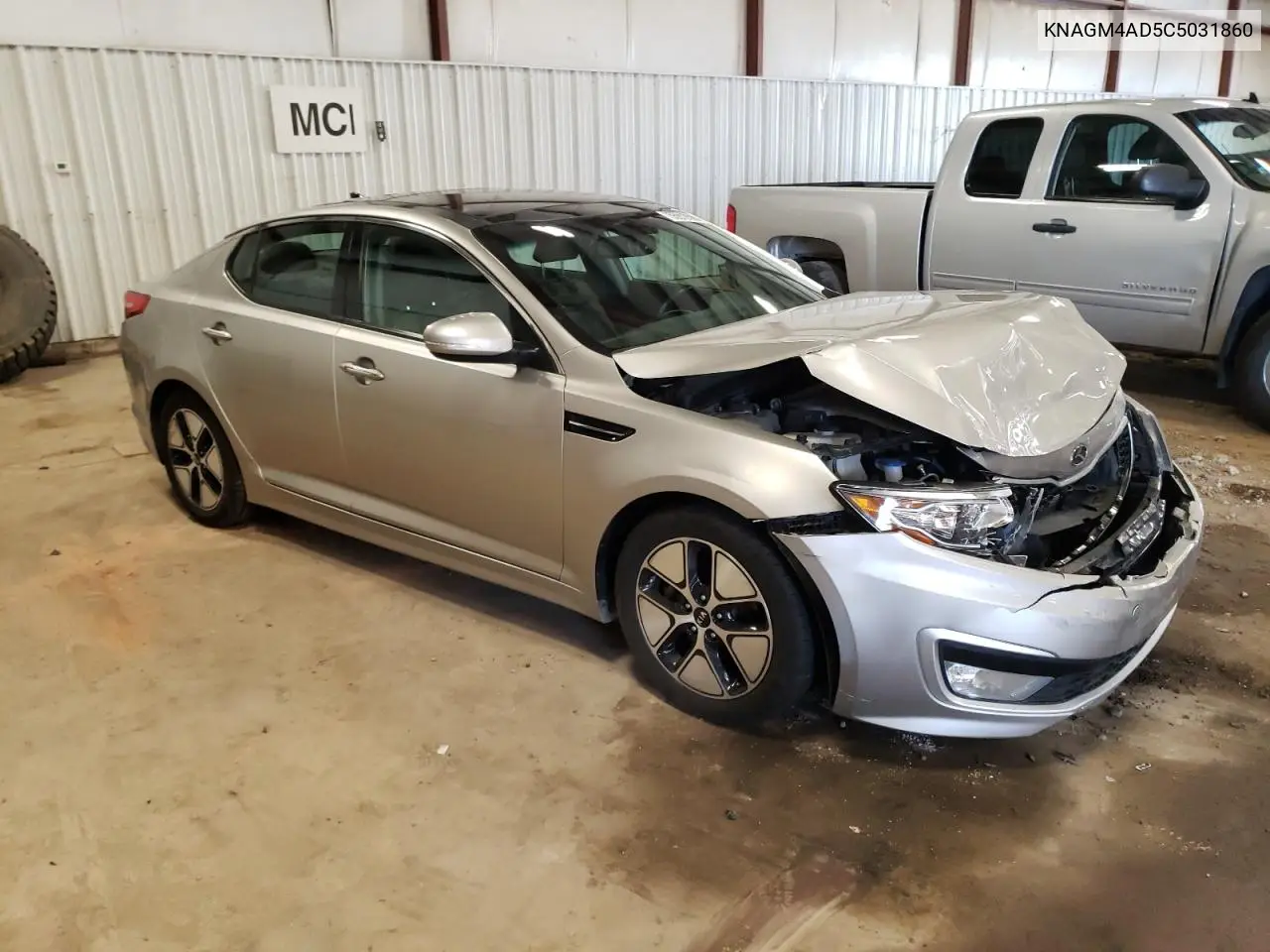 2012 Kia Optima Hybrid VIN: KNAGM4AD5C5031860 Lot: 55918585