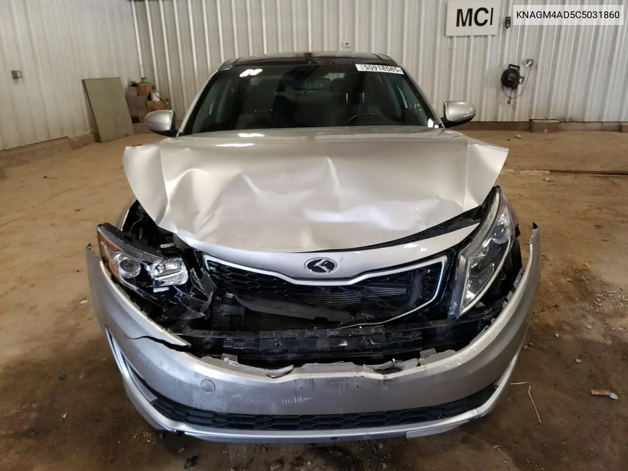 2012 Kia Optima Hybrid VIN: KNAGM4AD5C5031860 Lot: 55918585