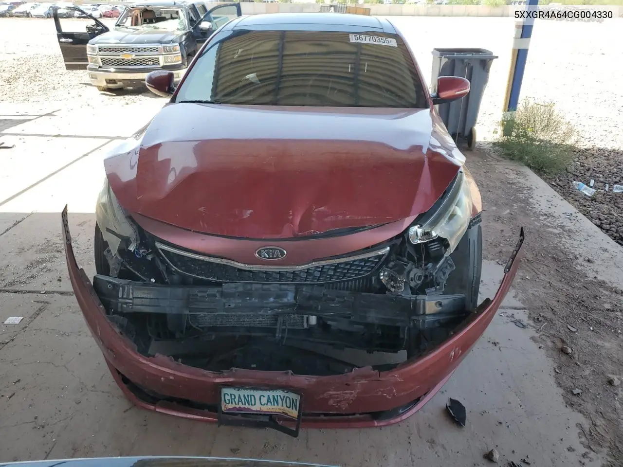 2012 Kia Optima Sx VIN: 5XXGR4A64CG004330 Lot: 56770355