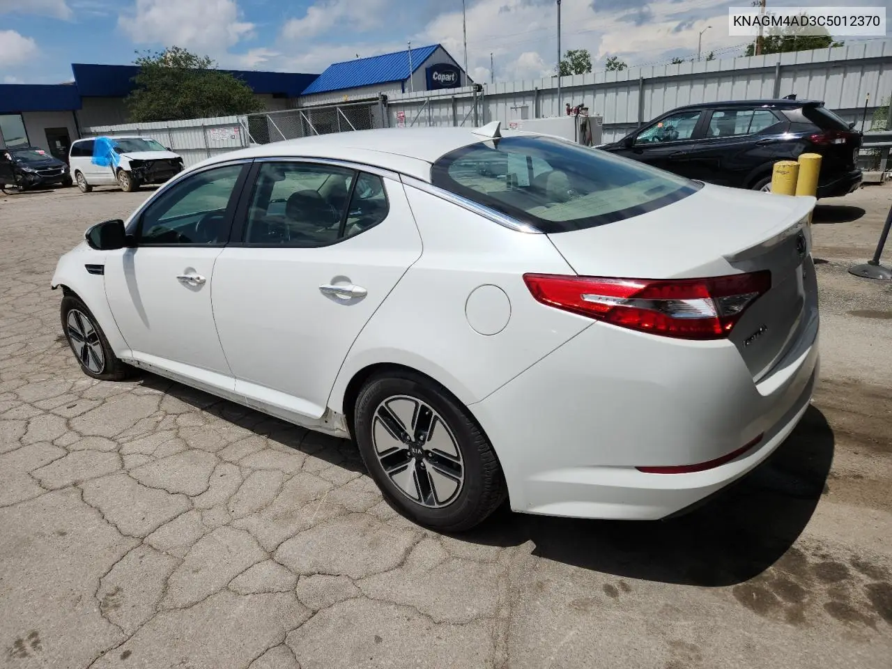 2012 Kia Optima Hybrid VIN: KNAGM4AD3C5012370 Lot: 62053035