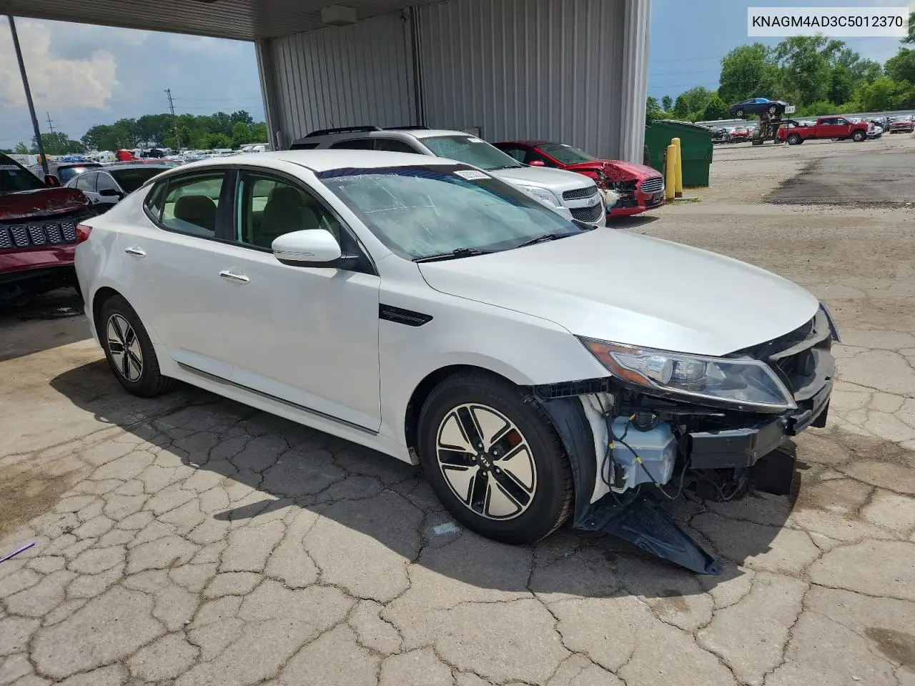2012 Kia Optima Hybrid VIN: KNAGM4AD3C5012370 Lot: 62053035