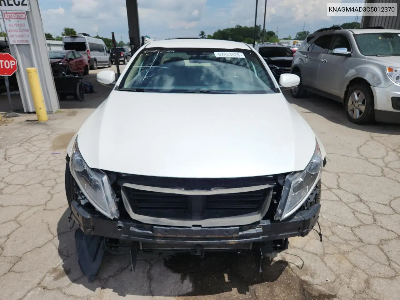 2012 Kia Optima Hybrid VIN: KNAGM4AD3C5012370 Lot: 62053035