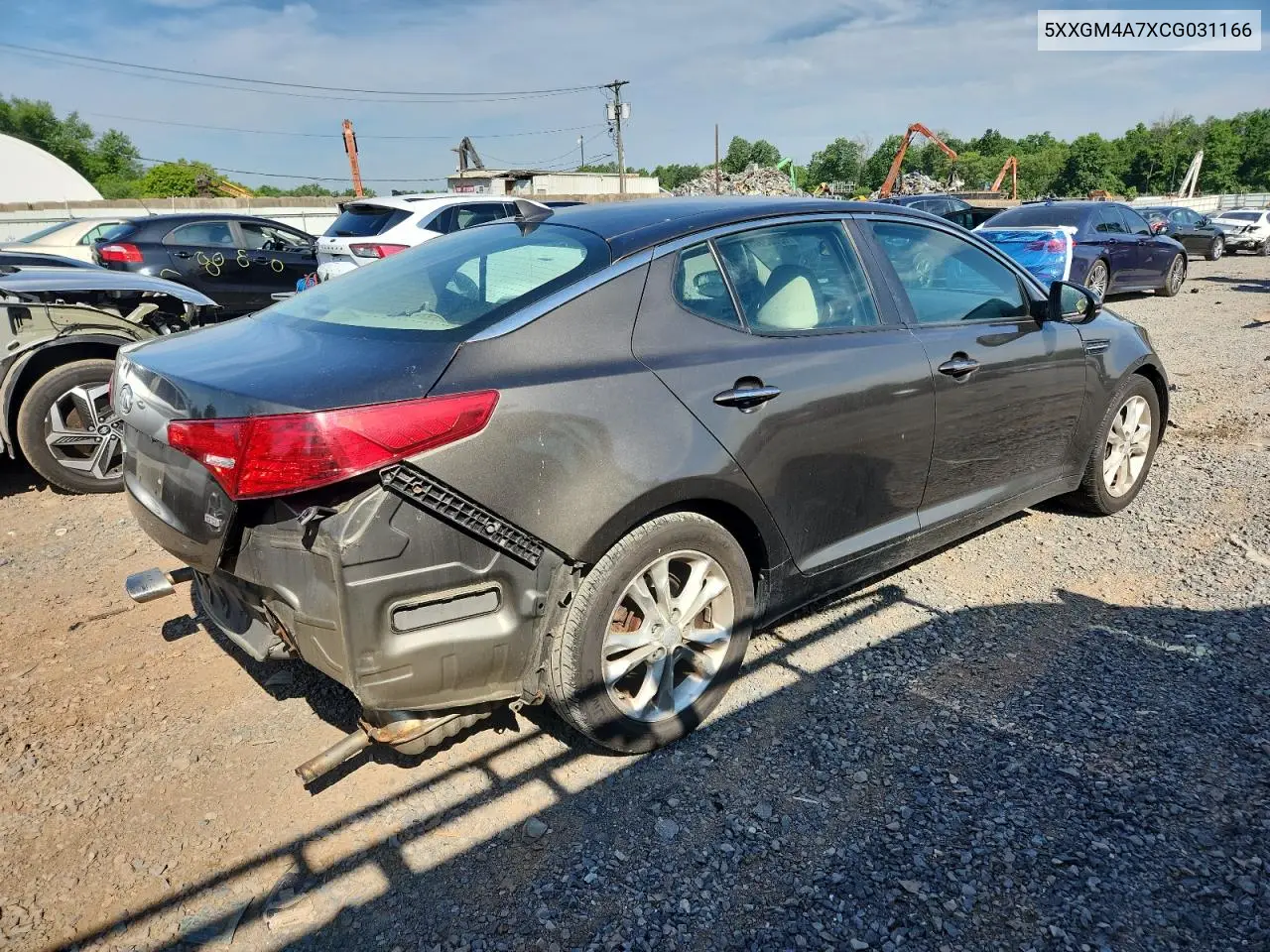 2012 Kia Optima Lx VIN: 5XXGM4A7XCG031166 Lot: 62363275
