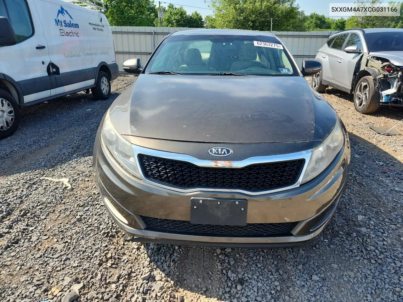 2012 Kia Optima Lx VIN: 5XXGM4A7XCG031166 Lot: 62363275