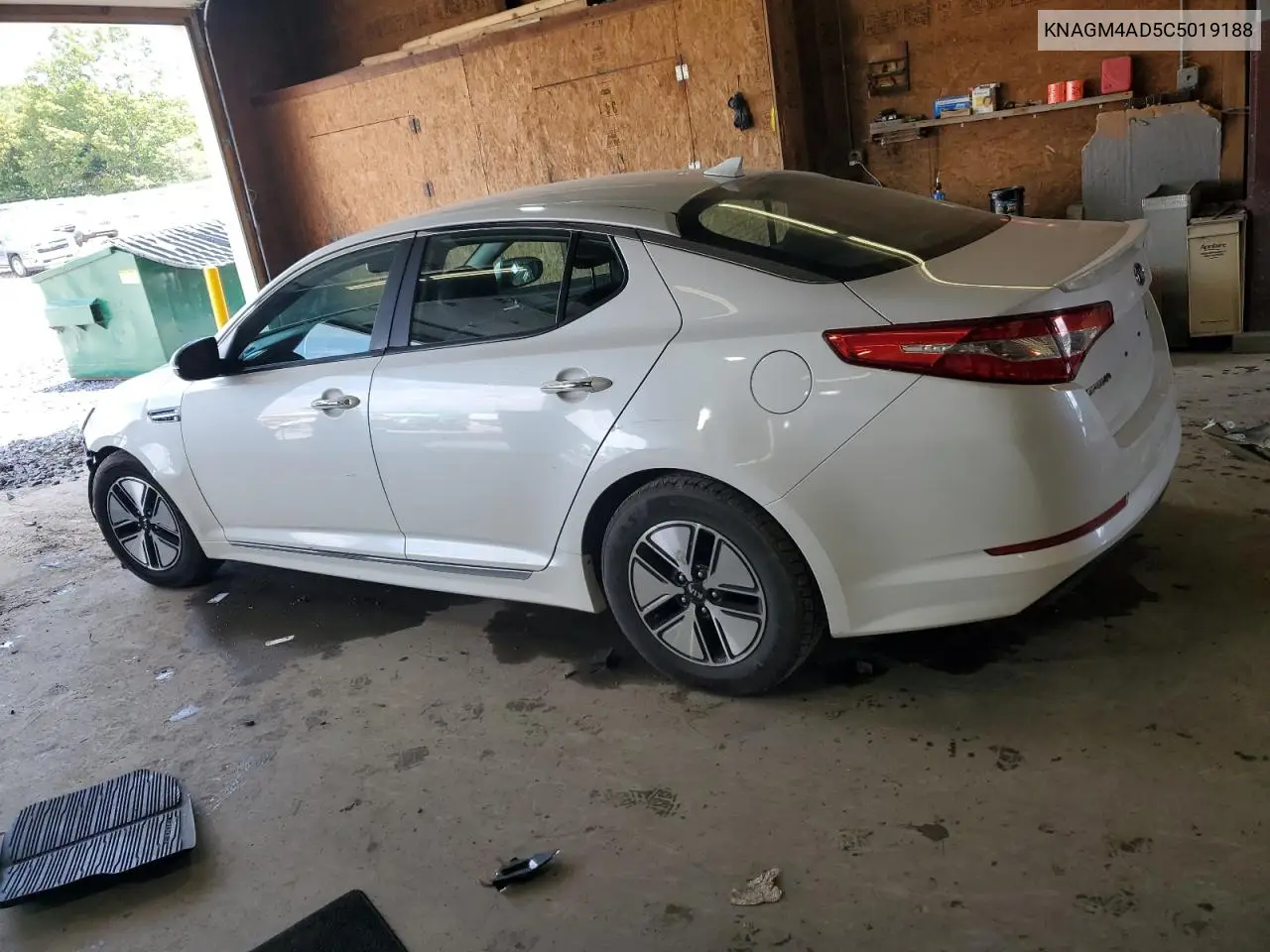 2012 Kia Optima Hybrid VIN: KNAGM4AD5C5019188 Lot: 63101405