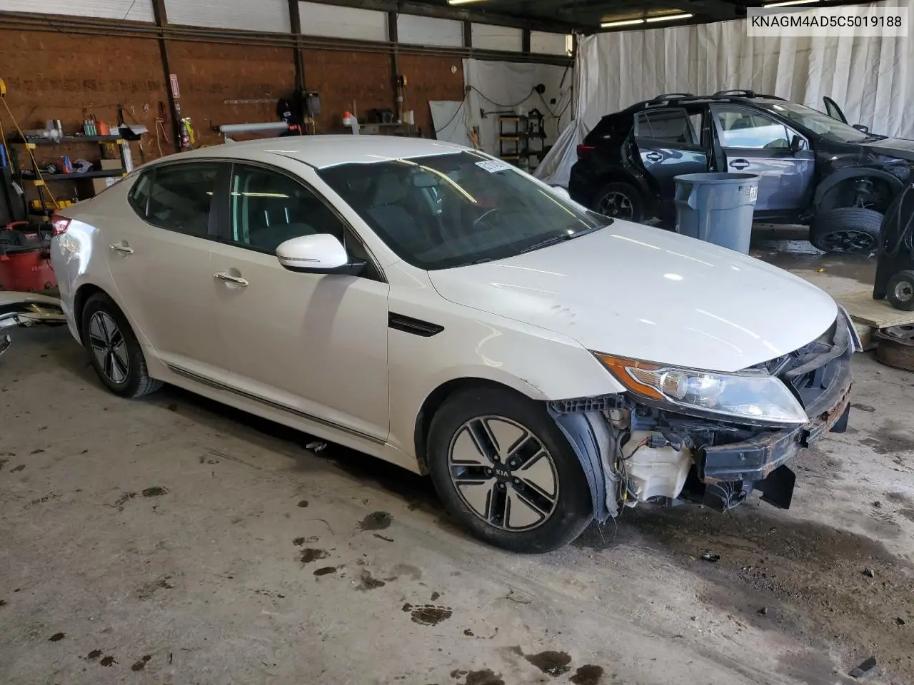 2012 Kia Optima Hybrid VIN: KNAGM4AD5C5019188 Lot: 63101405