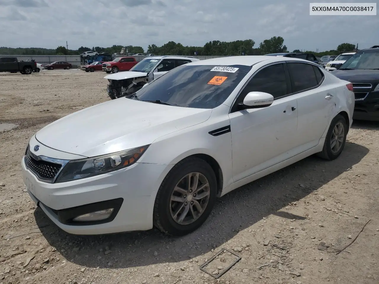 2012 Kia Optima Lx VIN: 5XXGM4A70CG038417 Lot: 65730425