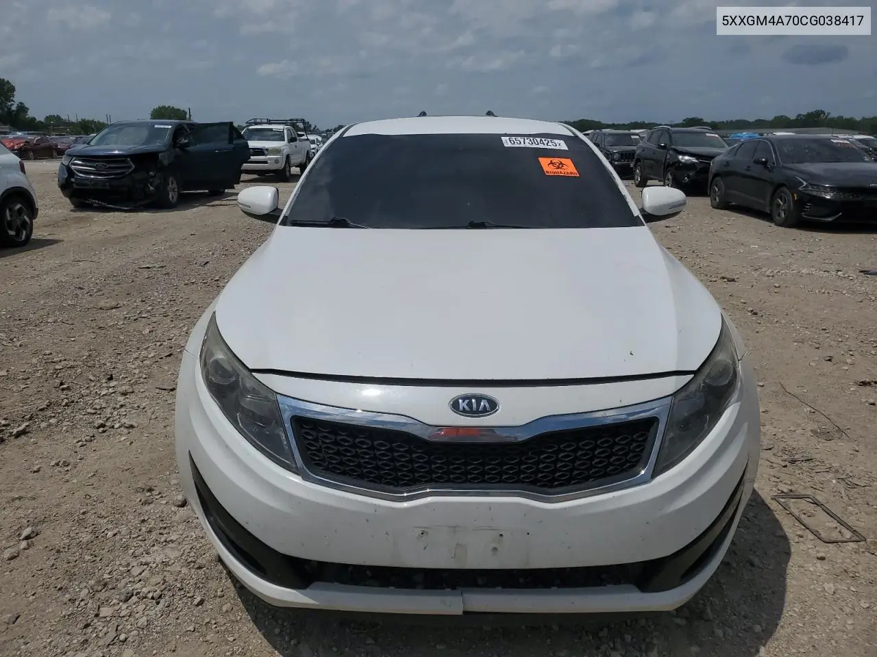 2012 Kia Optima Lx VIN: 5XXGM4A70CG038417 Lot: 65730425